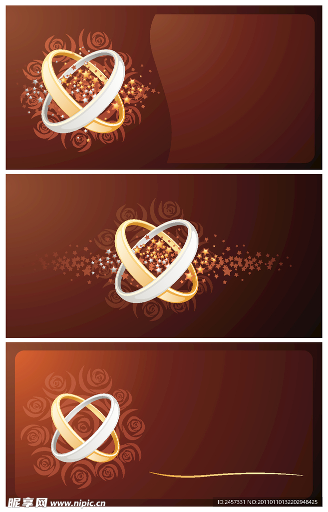 手镯婚纱婚礼贺卡