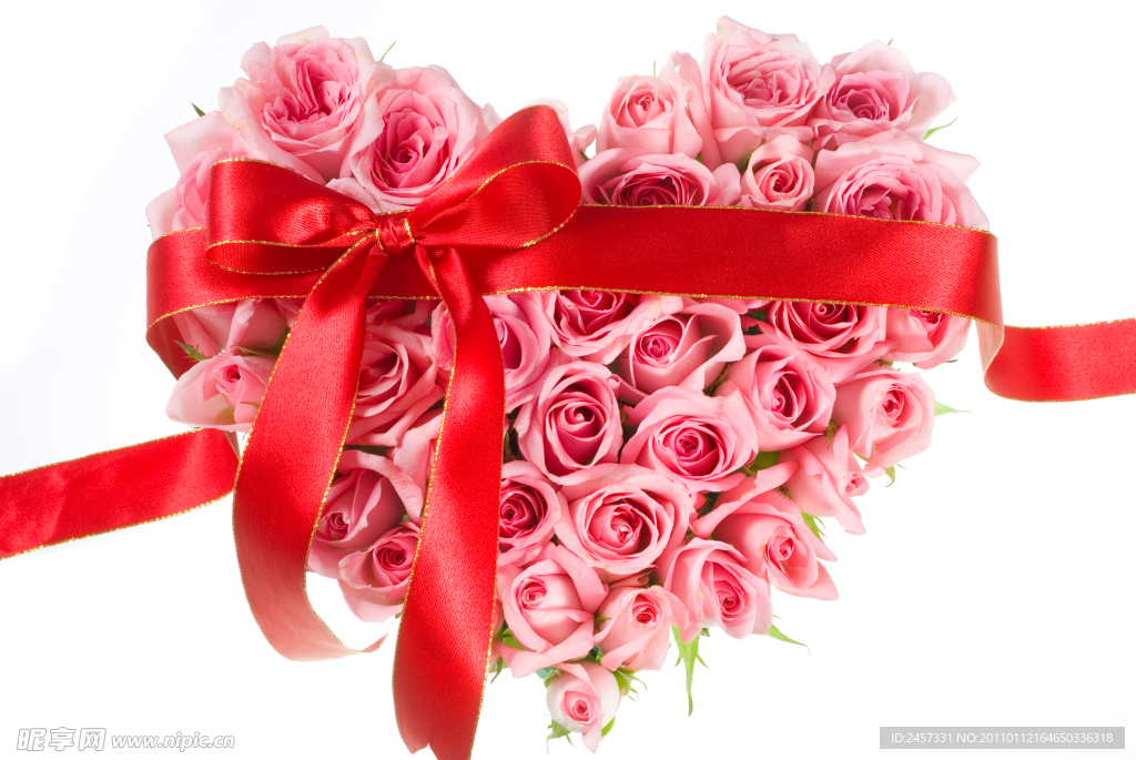 情人节玫瑰爱心