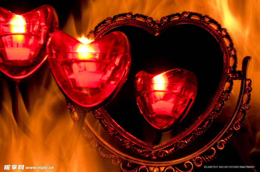 情人节爱心蜡烛