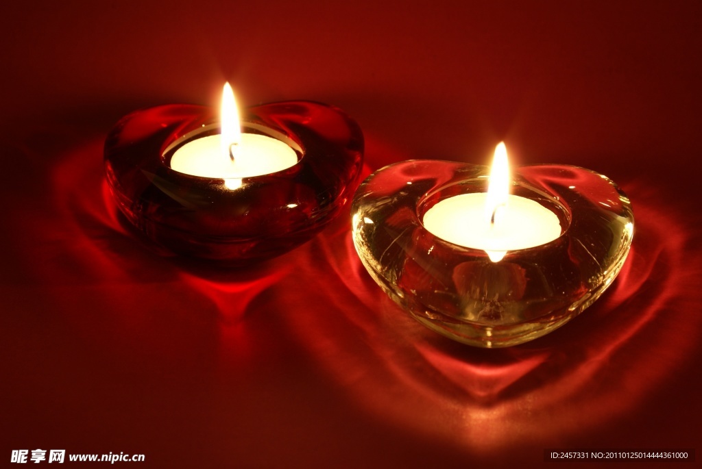 情人节爱心蜡烛