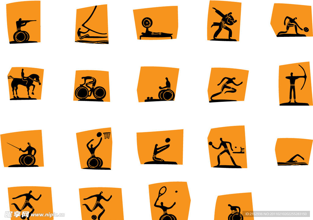 雅典残奥会体育图标