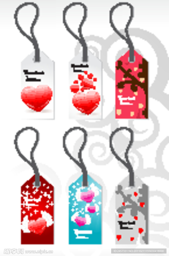 情人节爱心吊牌