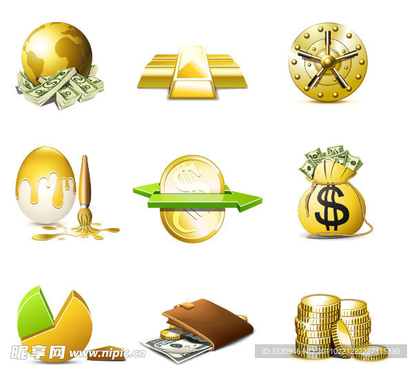 金融图标矢量素材