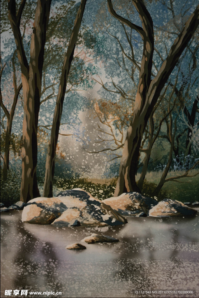水彩风景画