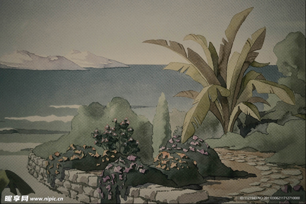 水彩风景画