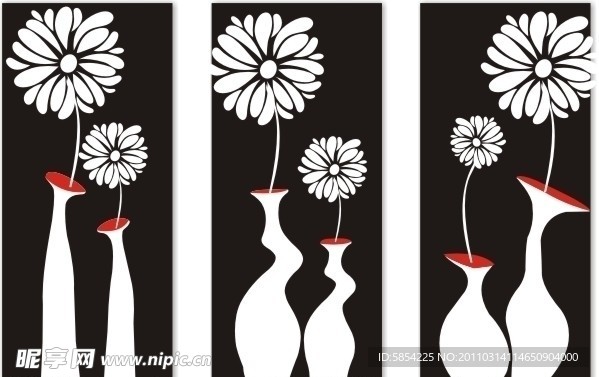 装饰画 花瓶