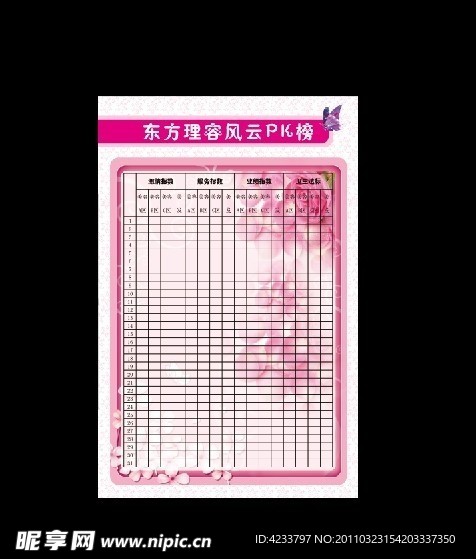 美容展板