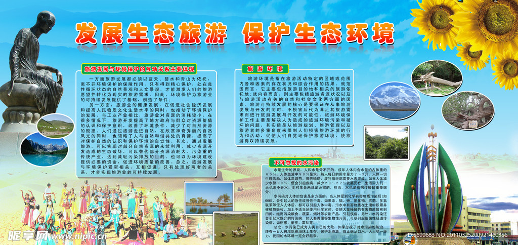 生态旅游 展板
