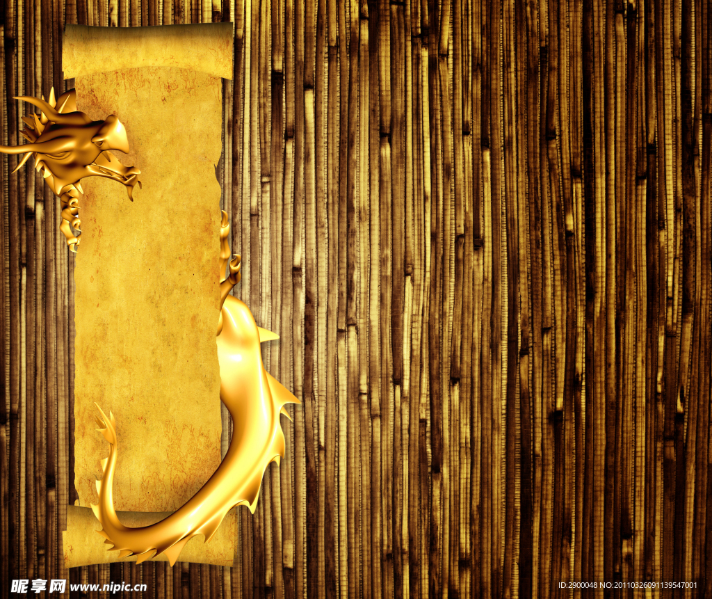 金色中国龙背景高清图片