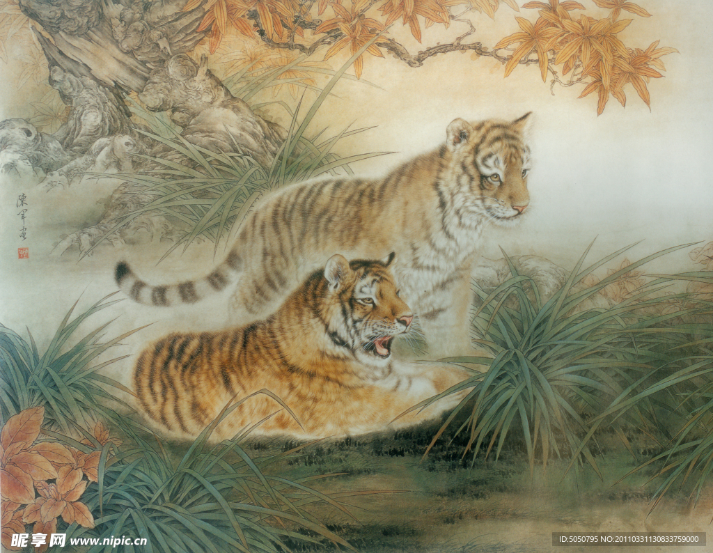 国画虎