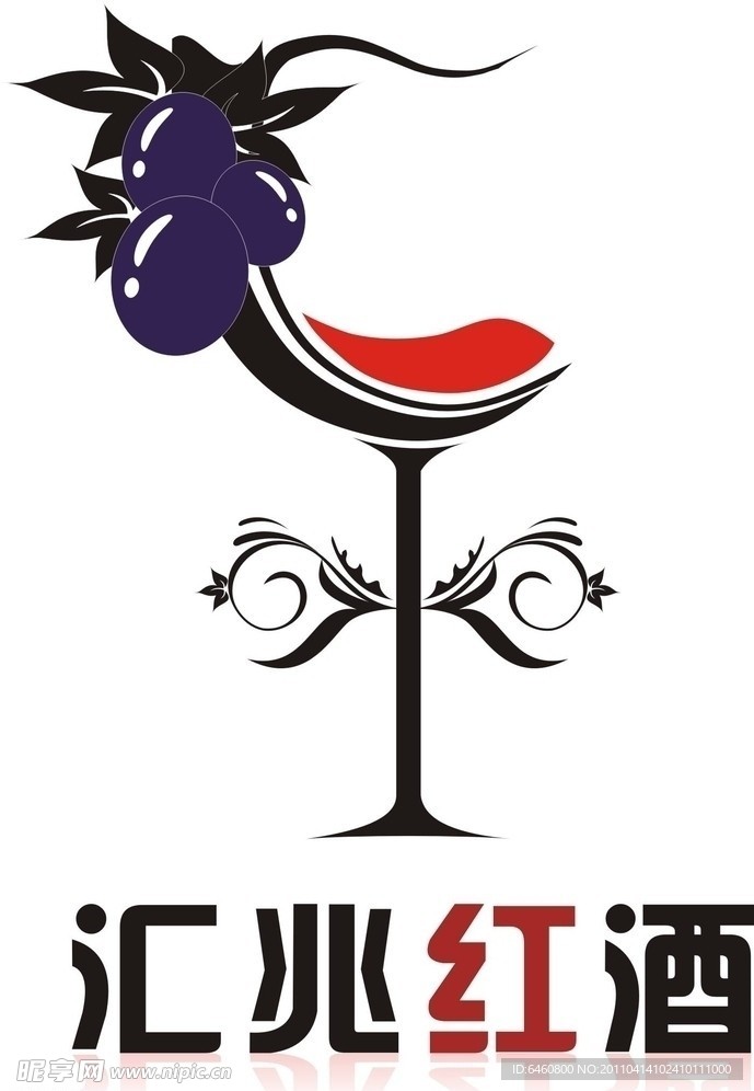 汇兆红酒logo