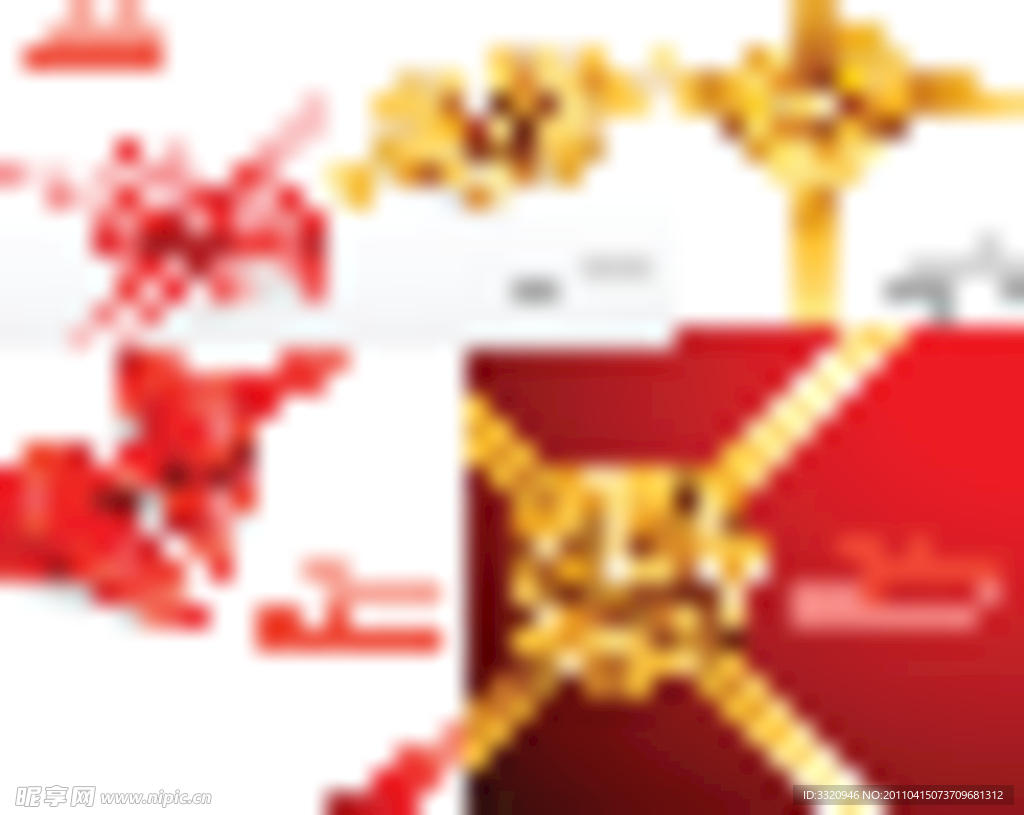 节日丝带矢量素材