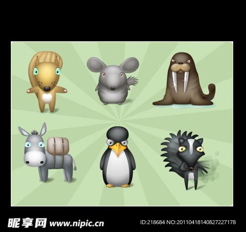 可爱小动物图标 ico png