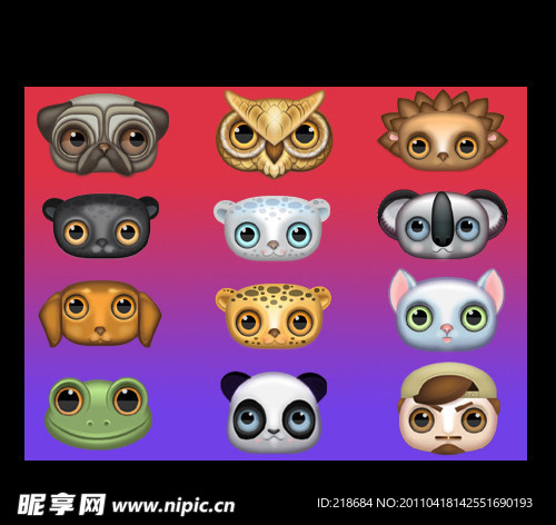 可爱小动物图标 ico png