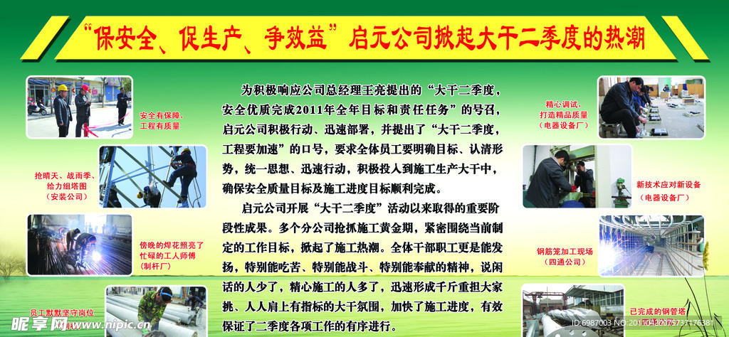 工厂展板