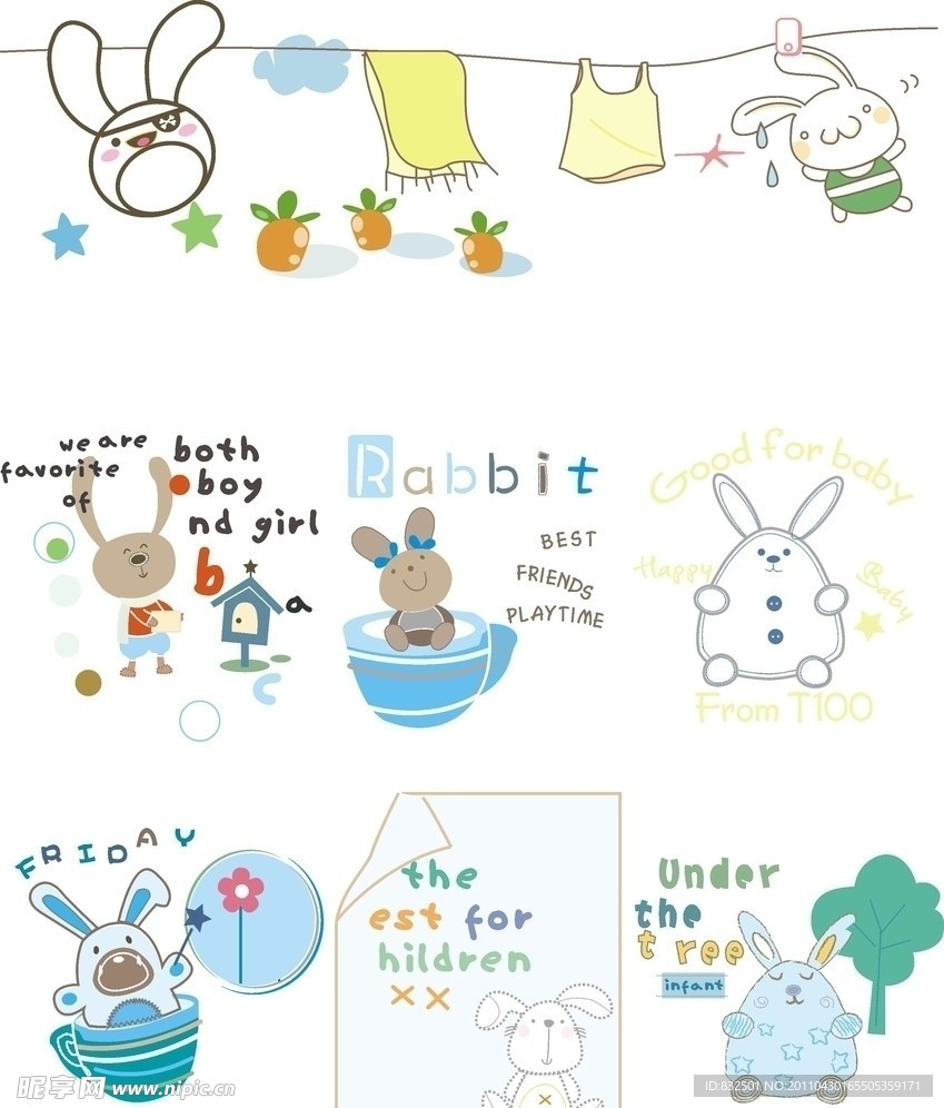 童装卡通印花图片