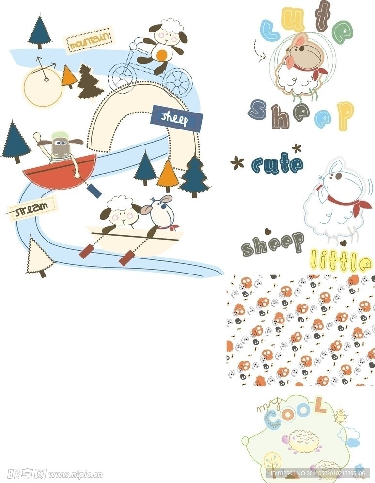 童装卡通印花图片