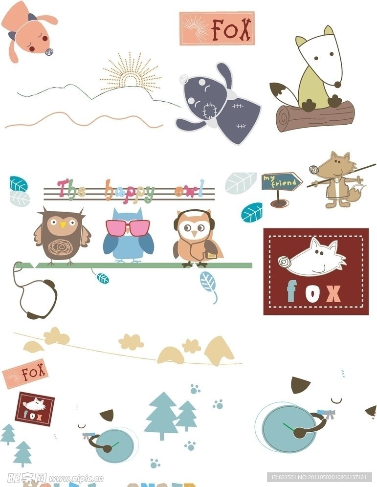 童装卡通印花图片