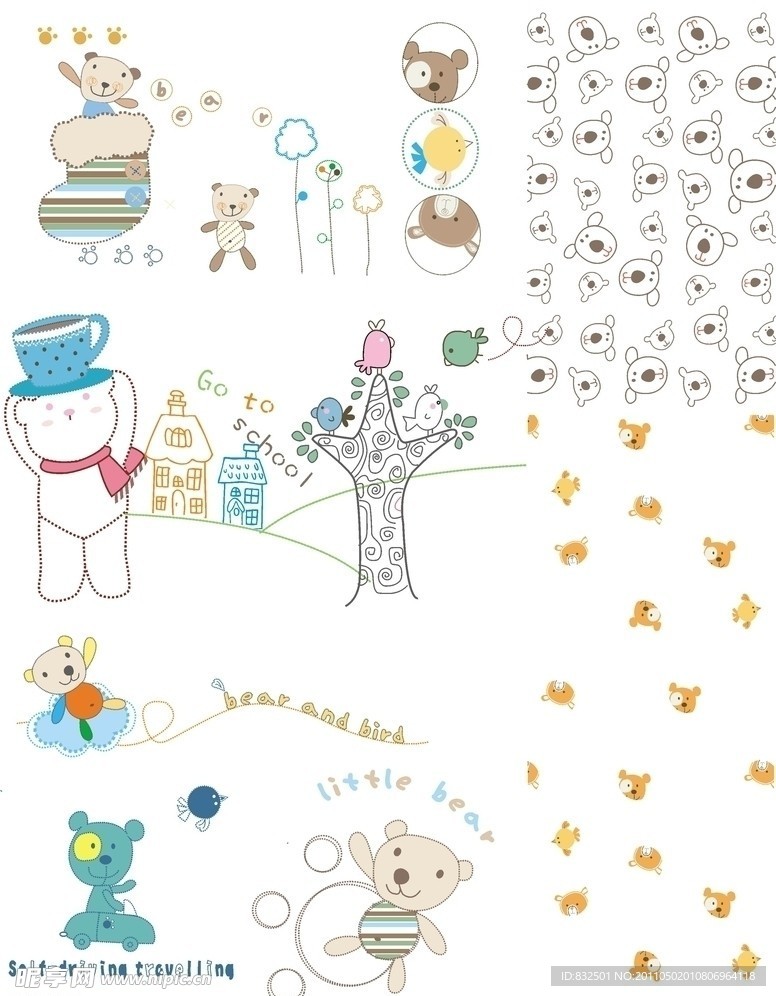 童装卡通印花图片