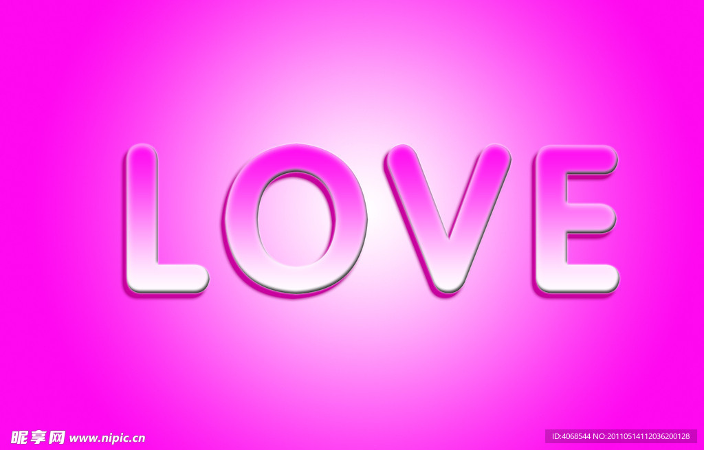 情人节字体专用love