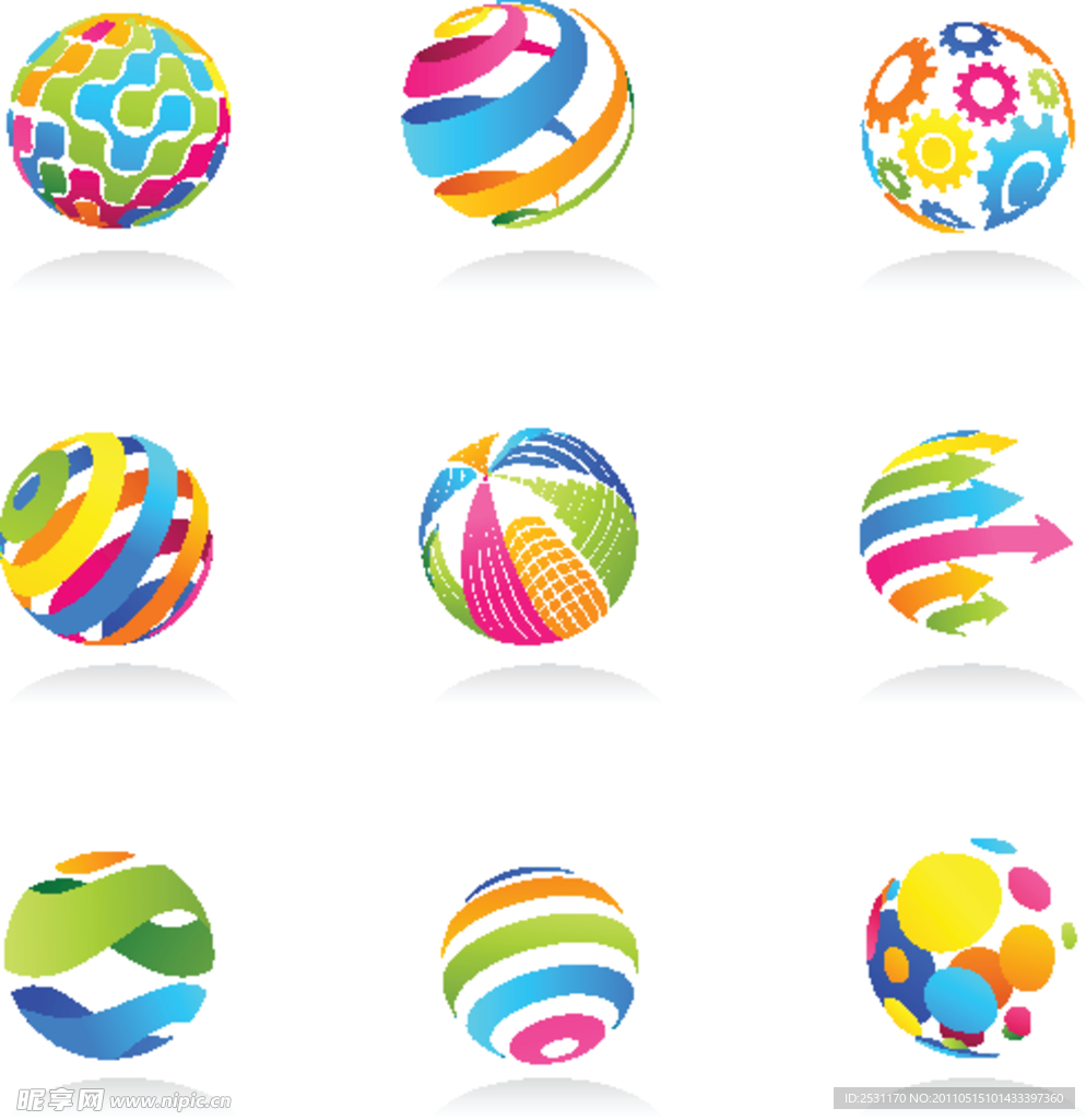 艺术图标LOGO矢量素材