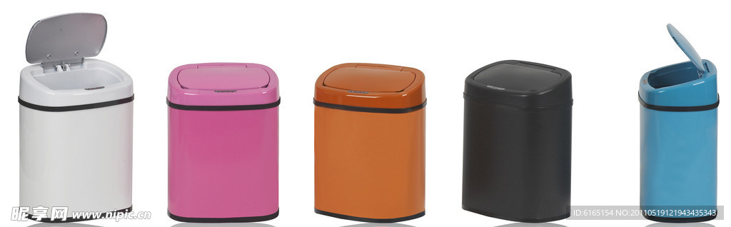 七彩垃圾桶