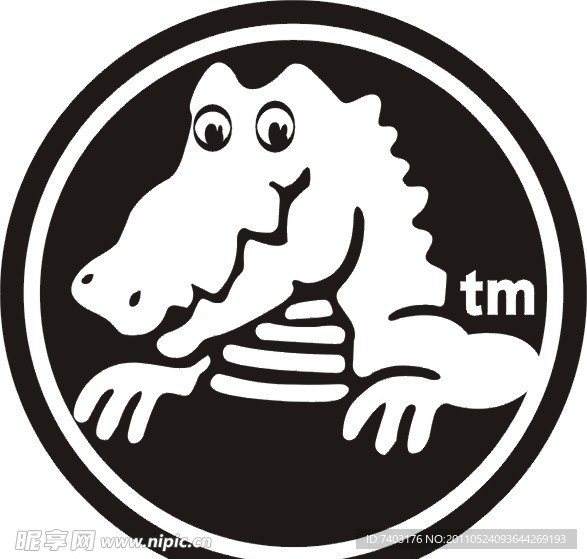 矢量鳄鱼图标cdr