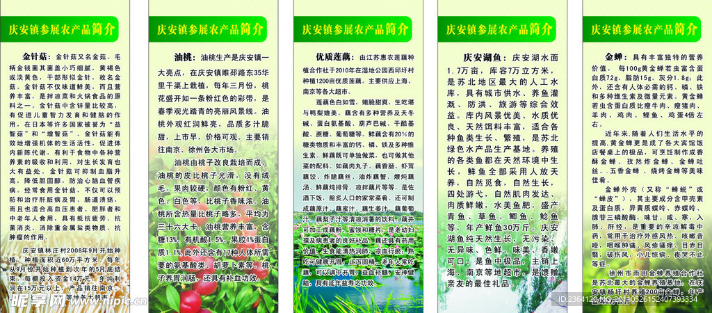 农产品 展架