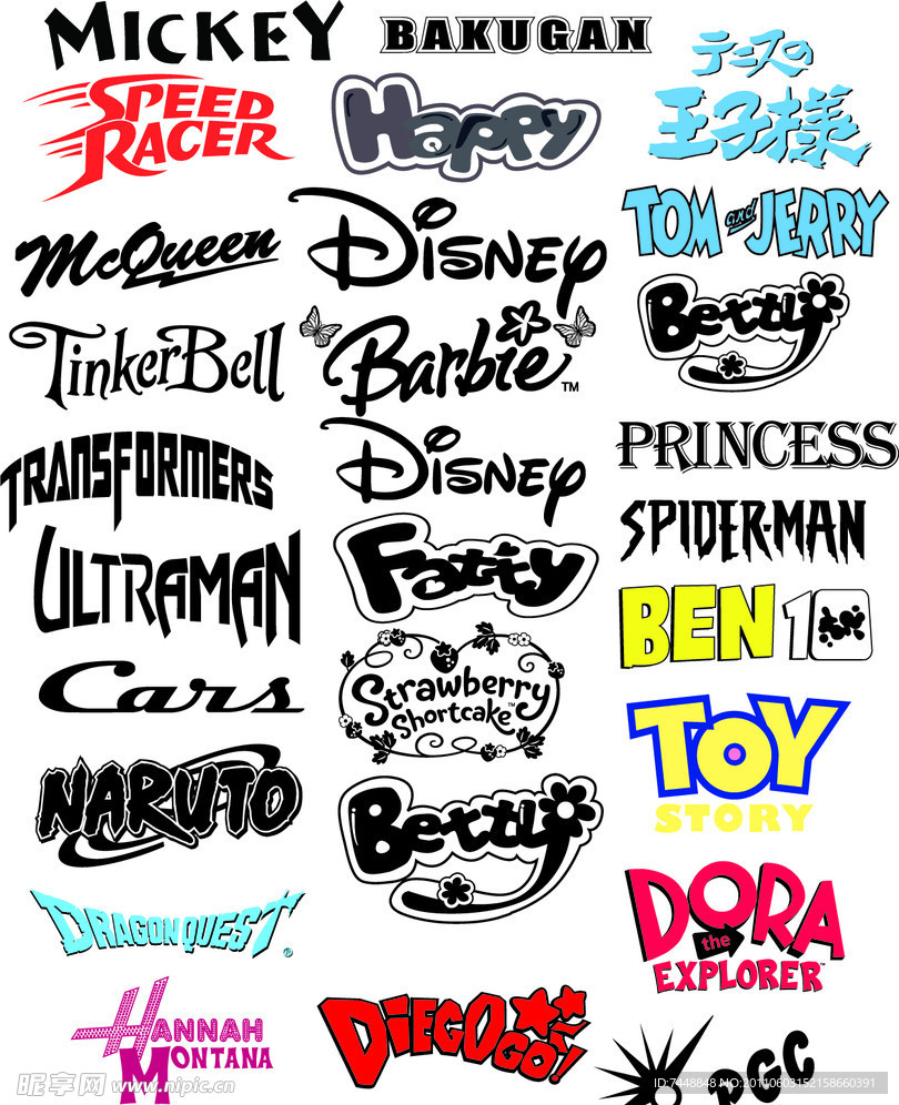 迪斯尼卡通标志logo