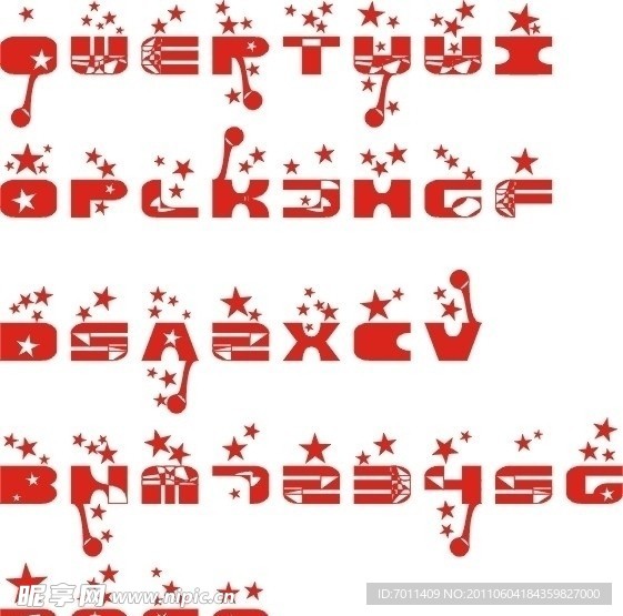 字母艺术字