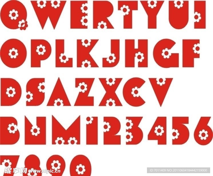 矢量素材 字母艺术字