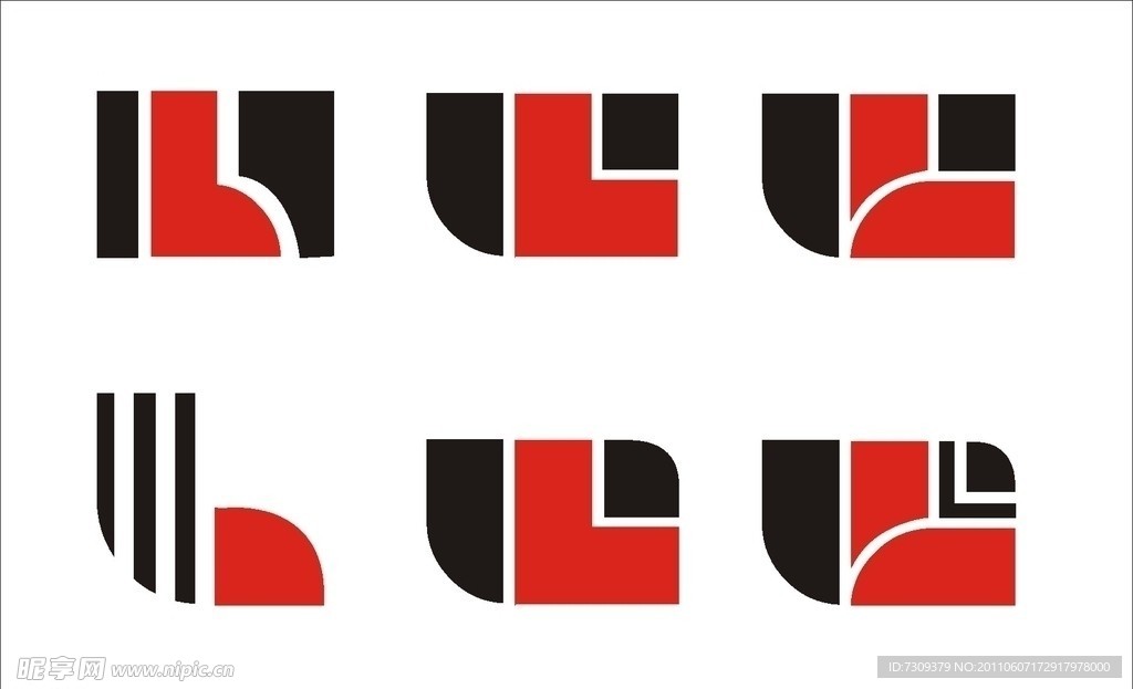 红黑色字母标志