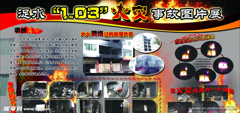 火灾展板