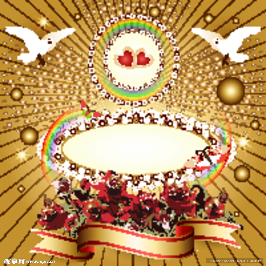 动感喜庆婚礼婚庆背景