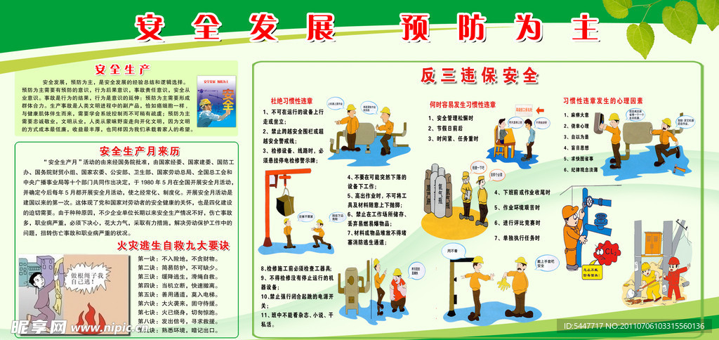 安全发展展板