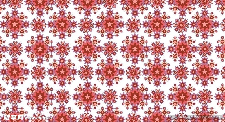 粉色星花纹