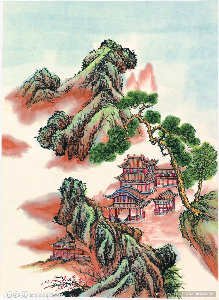 国画山水图