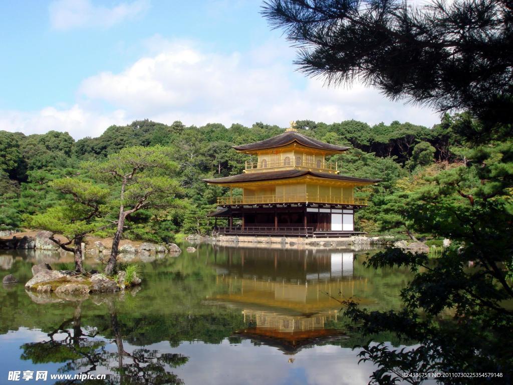 大阪金阁寺风光摄影