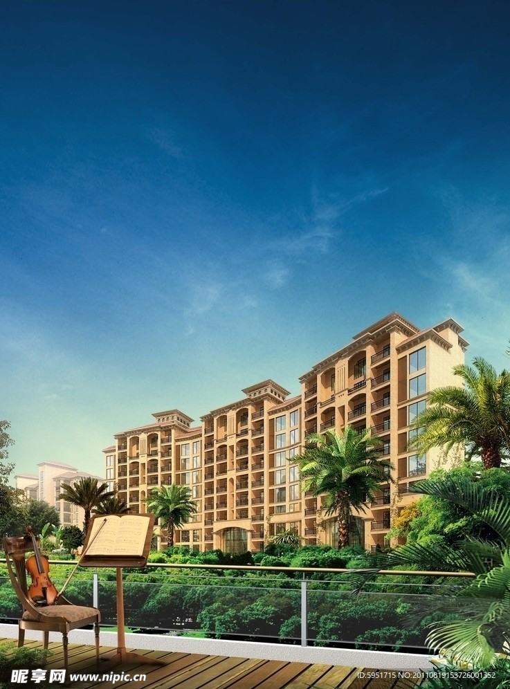 房地产广告背景