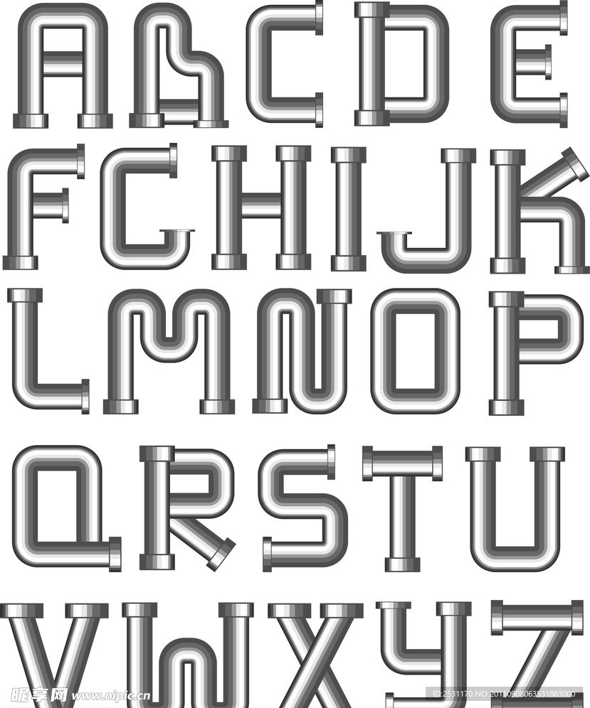 字母设计矢量