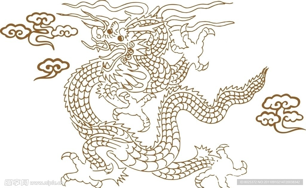 矢量龙 中国素材