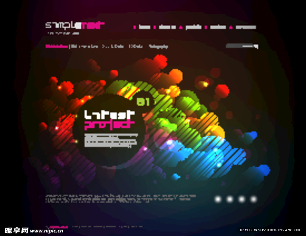 精品网站模板素材