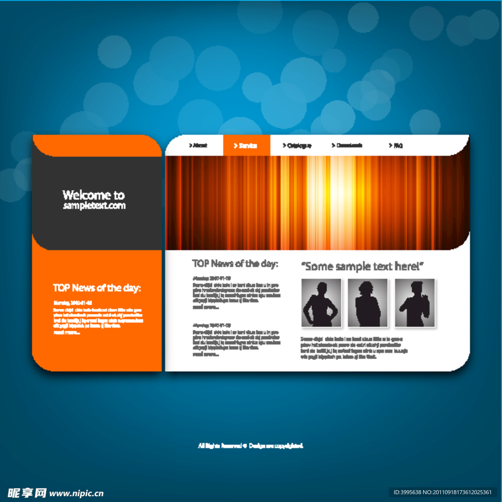 精品网站模板素材