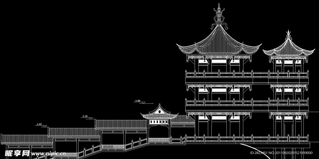 龙吟寺双亭详图