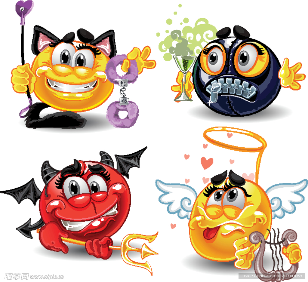 幽默滑稽有趣表情图标