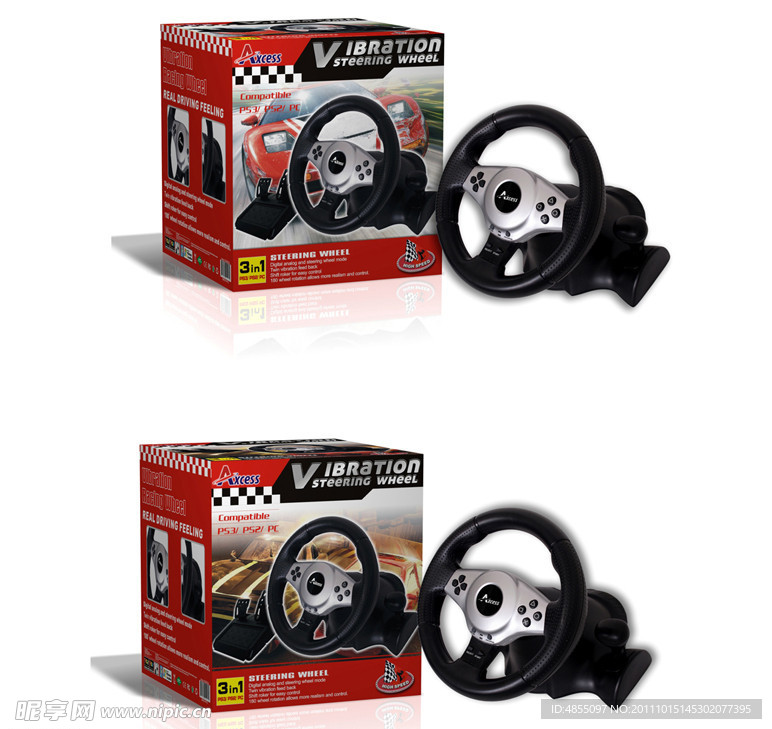 游戏方向盘包装