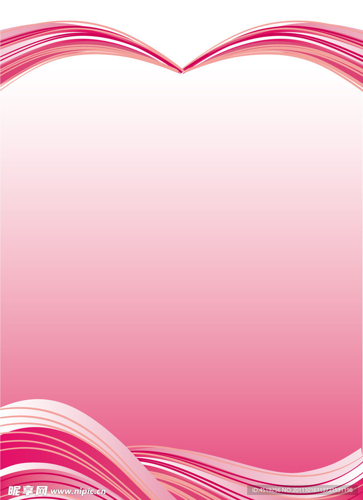 粉红背景展板矢量图