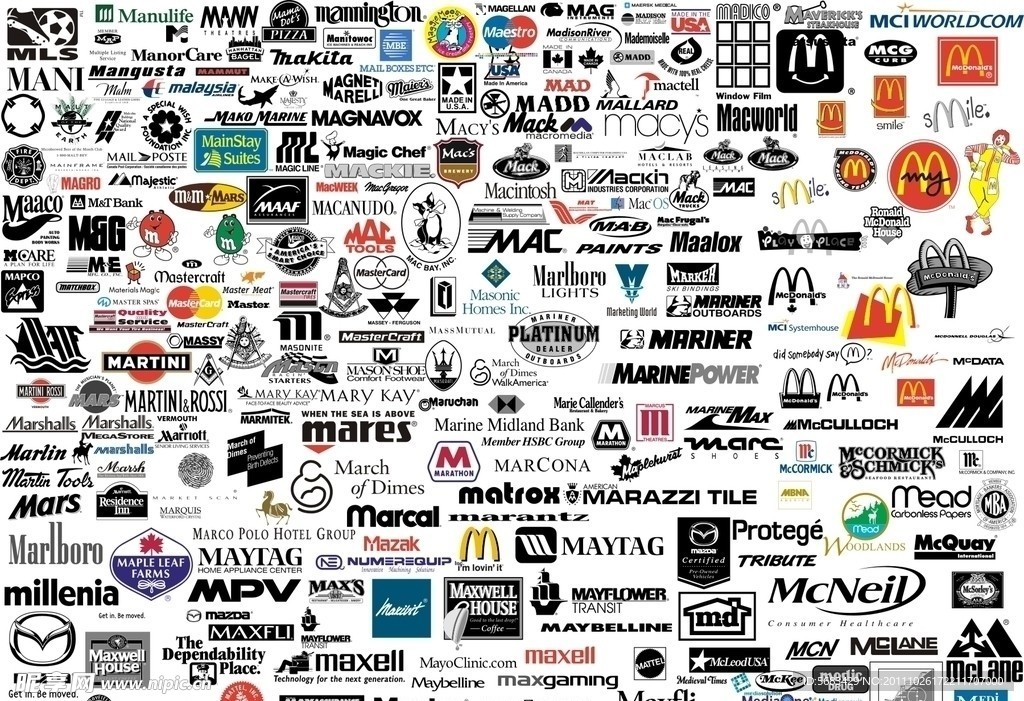 M字母开头的世界著名LOGO标志大全