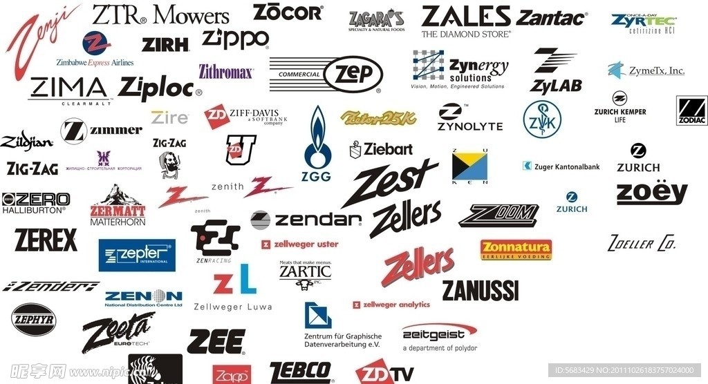 Z字母开头的世界著名LOGO标志大全