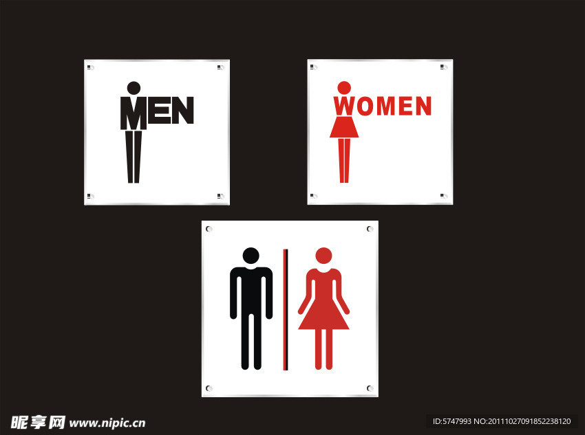 洗手间标志创意